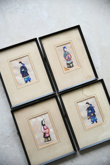 4 Chinese Export Paintings