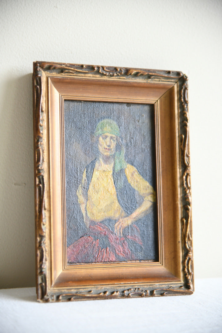 The Gipsy No 3 Small Oil Painting