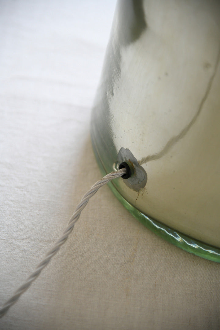 Large Mercury Glass Jar Lamp