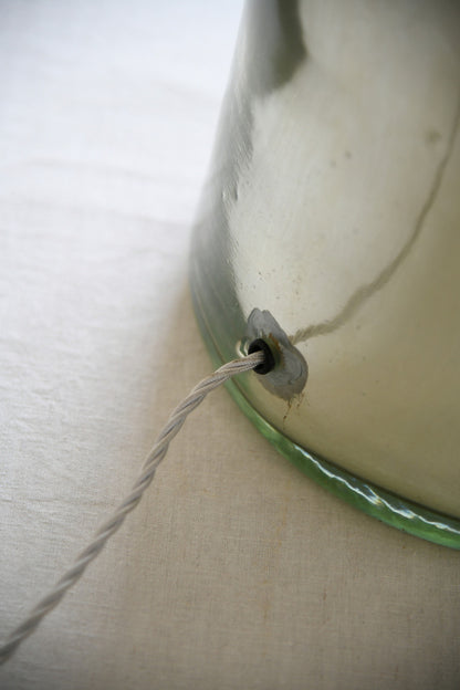 Large Mercury Glass Jar Lamp
