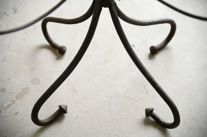 Large Decorative Wrought Iron Candelabra