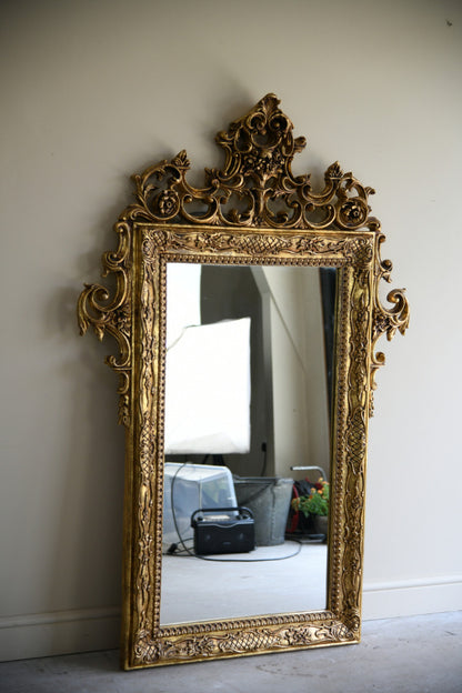 Gilt Rococo Style Wall Mirror