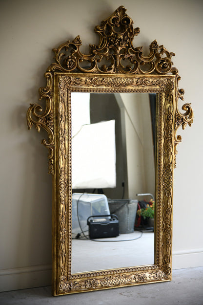 Gilt Rococo Style Wall Mirror