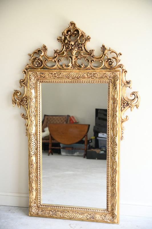 Gilt Rococo Style Wall Mirror