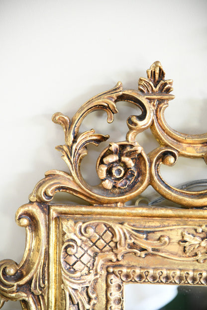 Gilt Rococo Style Wall Mirror