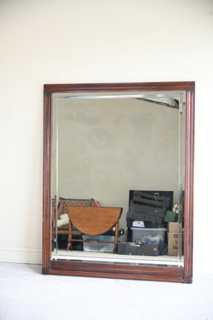 Large Early 20th Century Mahogany Wall Mirror