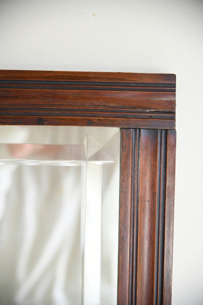 Large Early 20th Century Mahogany Wall Mirror