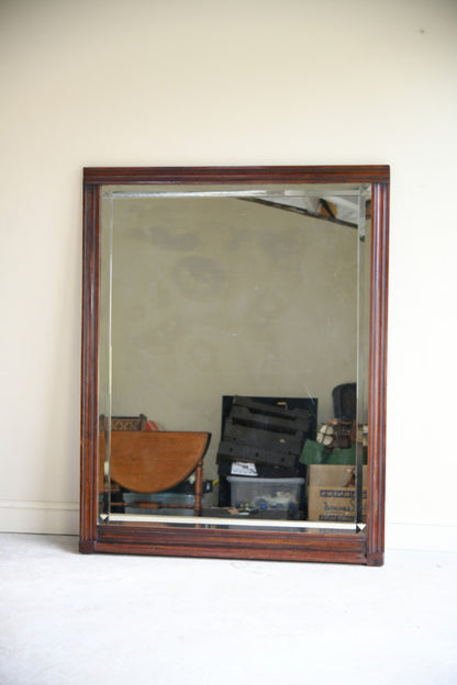Large Early 20th Century Mahogany Wall Mirror