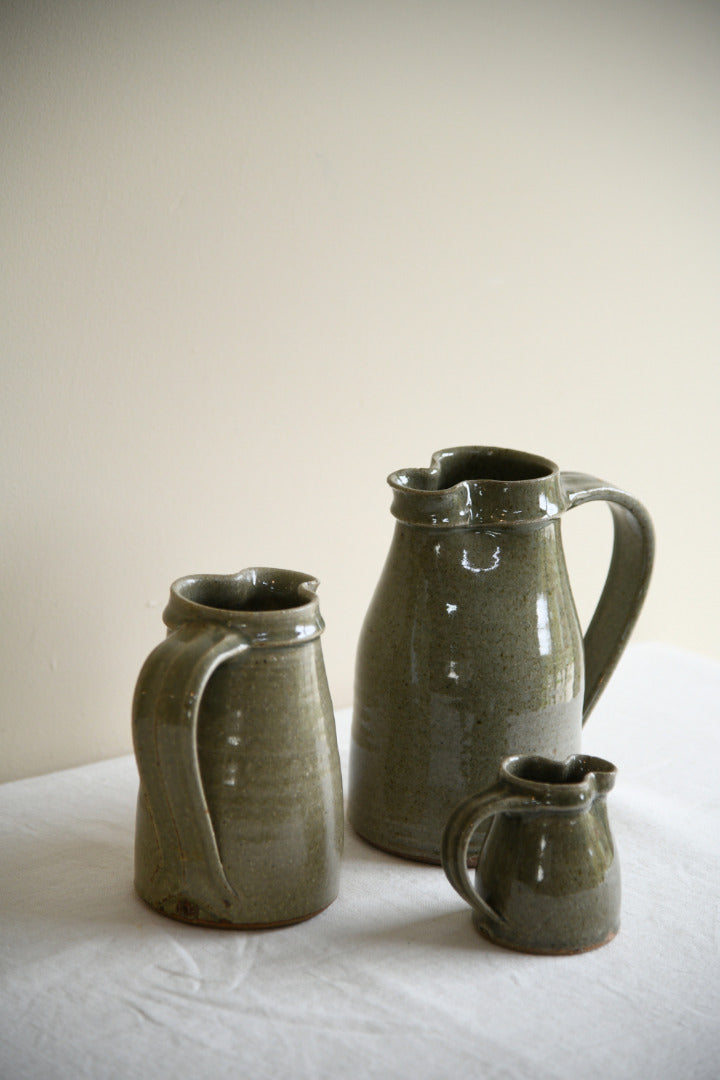 Nic Harrison Trelowarren Pottery Jugs