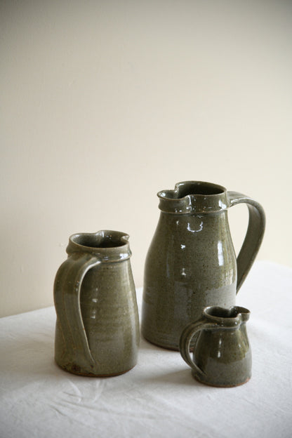 Nic Harrison Trelowarren Pottery Jugs