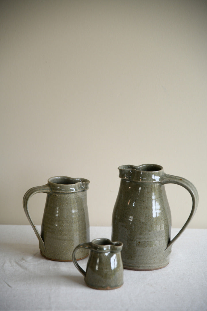 Nic Harrison Trelowarren Pottery Jugs