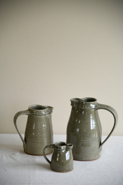 Nic Harrison Trelowarren Pottery Jugs