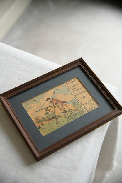 Vintage Fathers Gone A Hunting Print