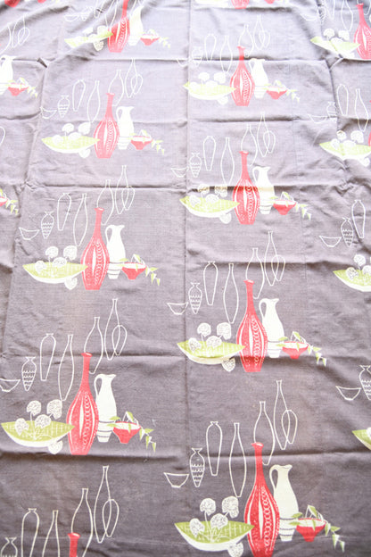 Vintage 1950s Sunlover Fabric Bark Cloth