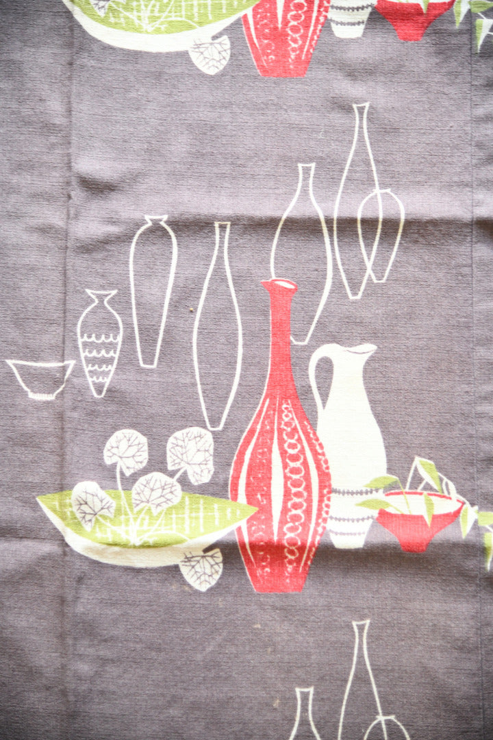 Vintage 1950s Sunlover Fabric Bark Cloth