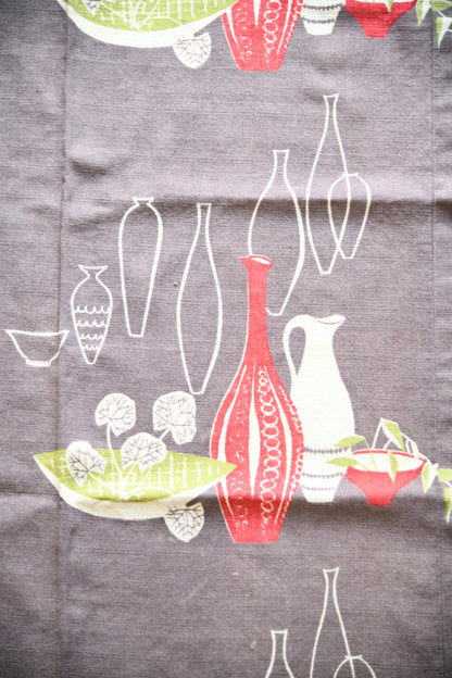 Vintage 1950s Sunlover Fabric Bark Cloth