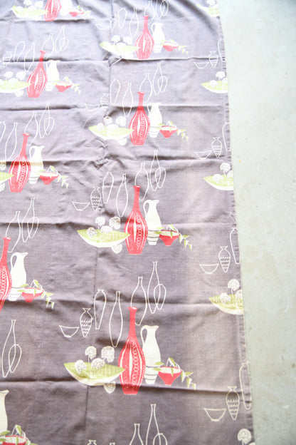 Vintage 1950s Sunlover Fabric Bark Cloth