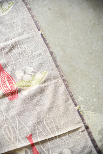 Vintage 1950s Sunlover Fabric Bark Cloth