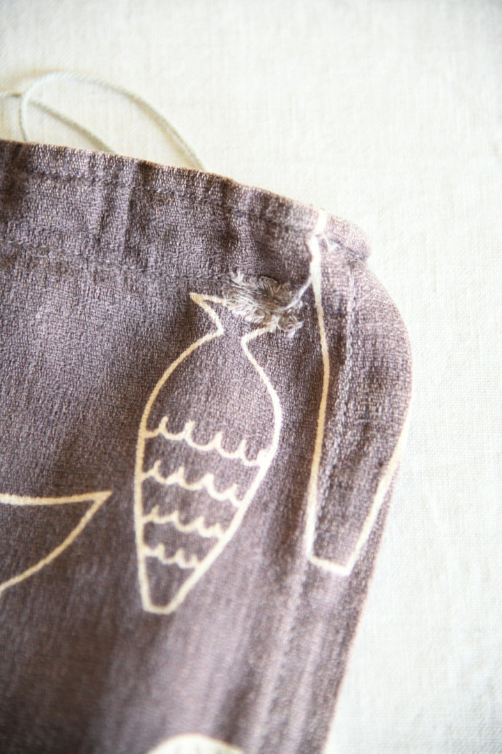 Vintage 1950s Sunlover Fabric Bark Cloth