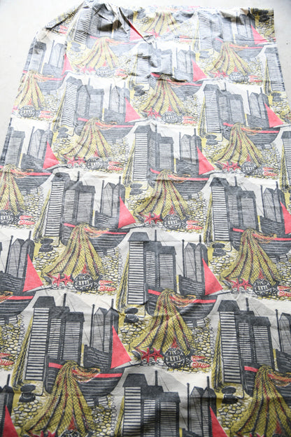 Vintage Robert Tavener Fishermans Dream Fabric Curtain