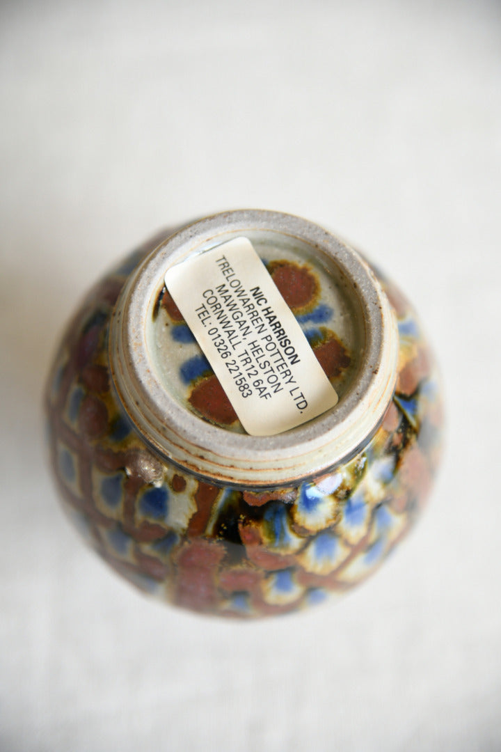 Pair Nic Harrison Trelowarren Pottery Pots