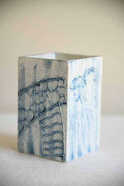 Carn Pottery Cornwall Square Vase