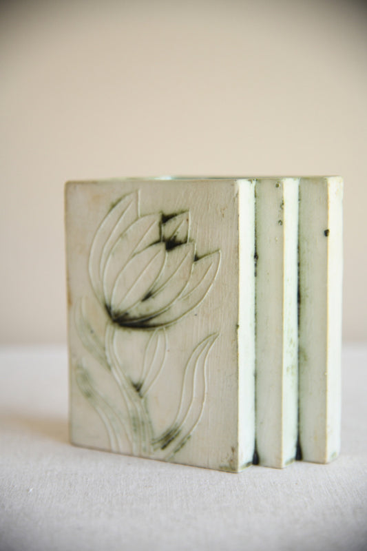 Carn Pottery Vase | Nancledra Penzance Stepped Form