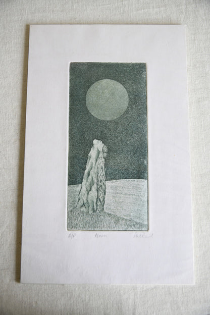 Pat Reid - Moon Etching