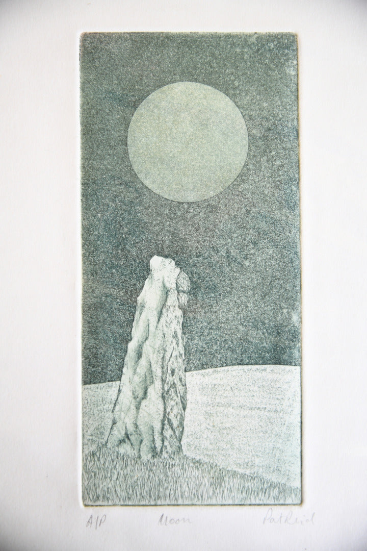 Pat Reid - Moon Etching