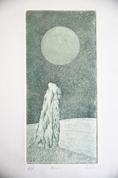 Pat Reid - Moon Etching