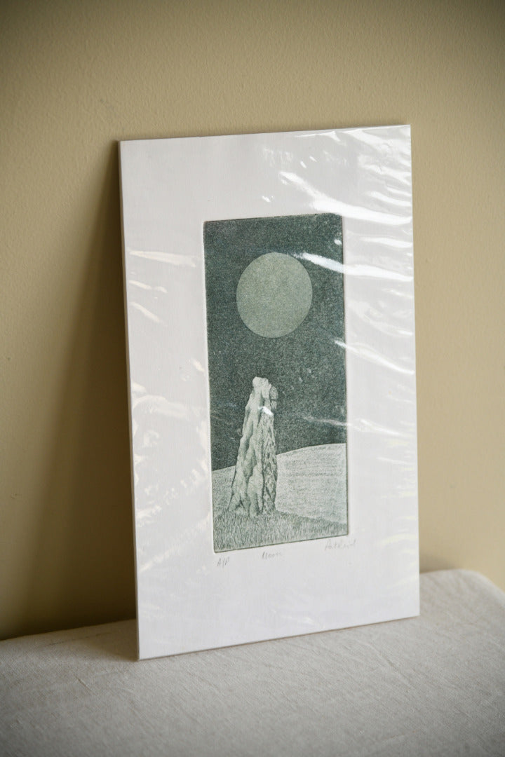 Pat Reid - Moon Etching