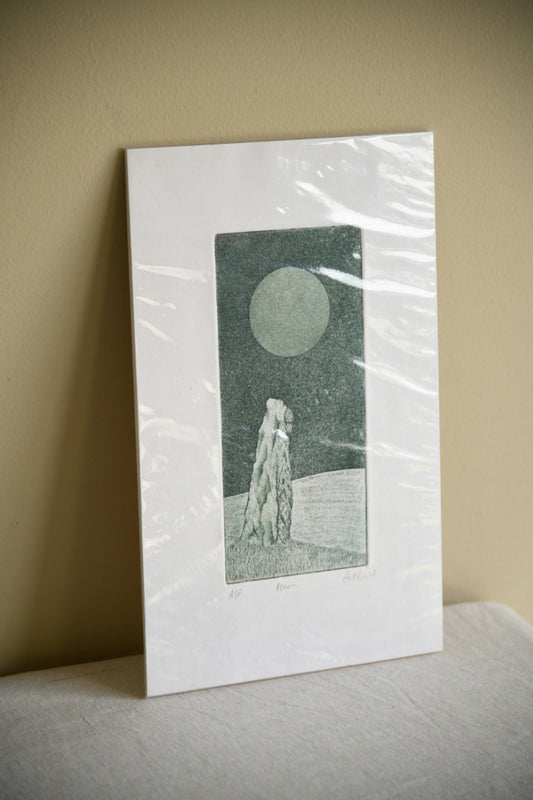 Pat Reid - Moon Etching