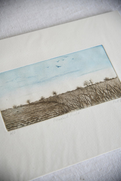 Pat Reid - Ploughed Field Etching