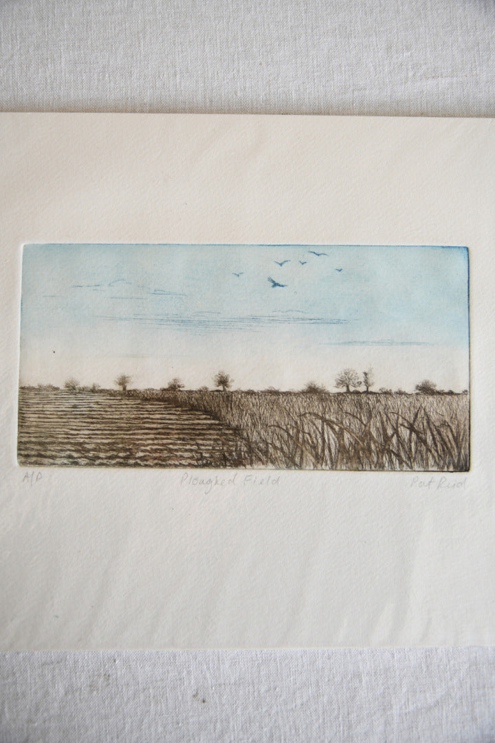 Pat Reid - Ploughed Field Etching