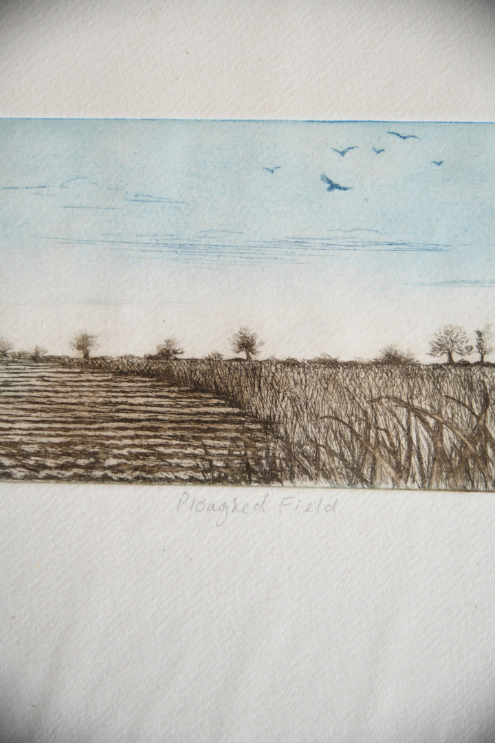 Pat Reid - Ploughed Field Etching