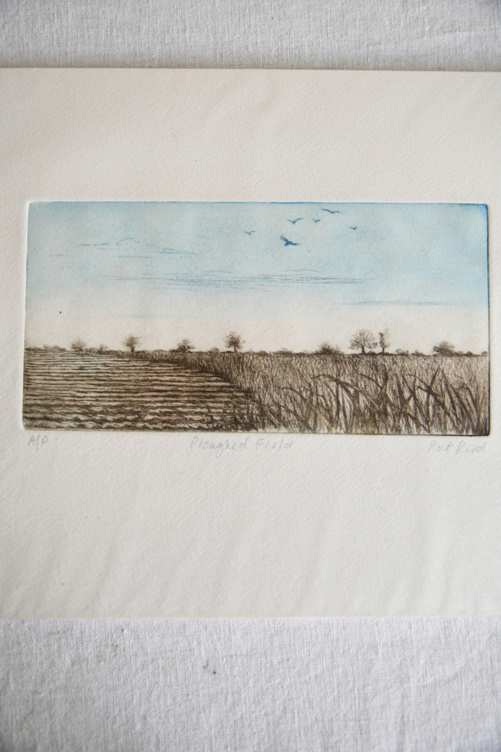 Pat Reid - Ploughed Field Etching