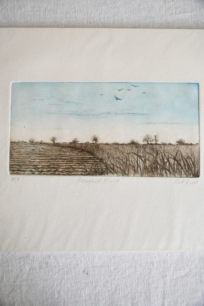 Pat Reid - Ploughed Field Etching