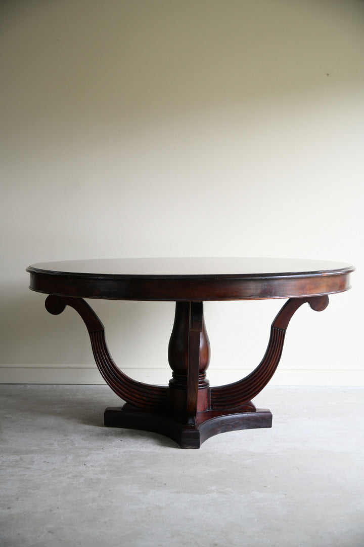 Regency Style Mahogany Round Table