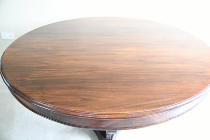 Regency Style Mahogany Round Table