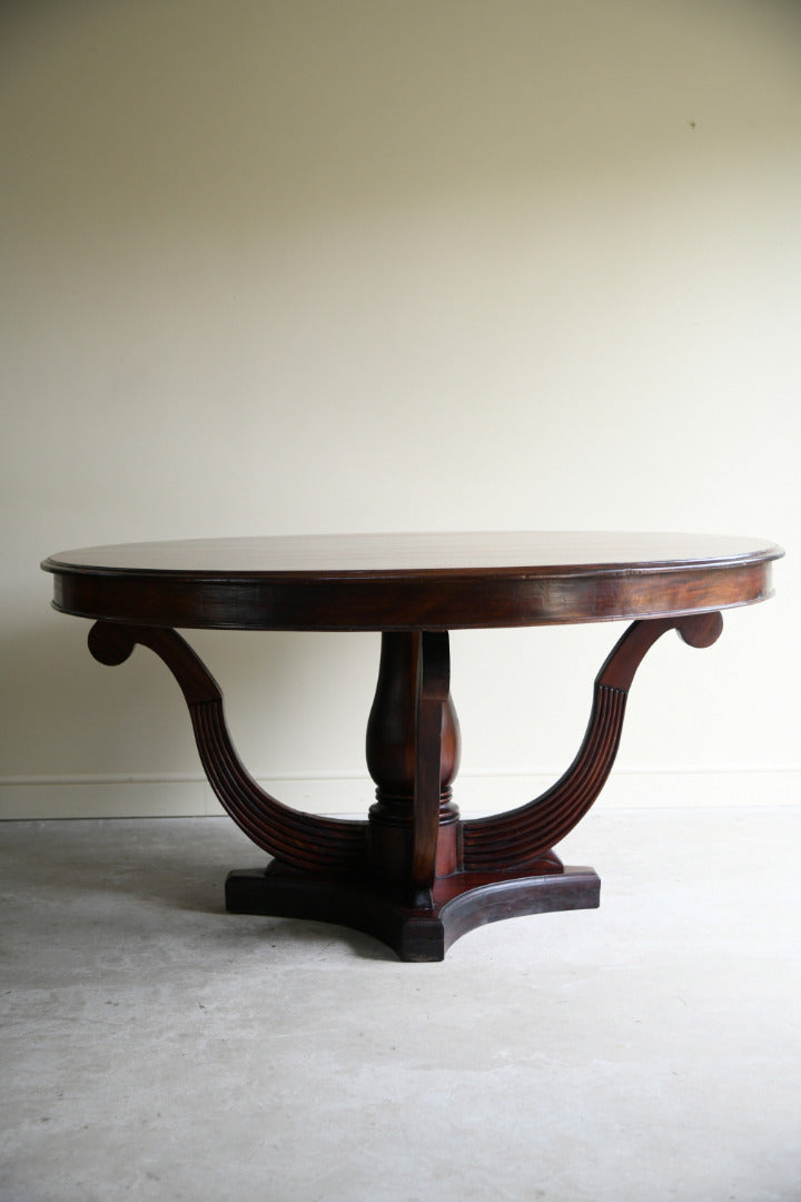 Regency Style Mahogany Round Table