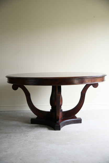 Regency Style Mahogany Round Table
