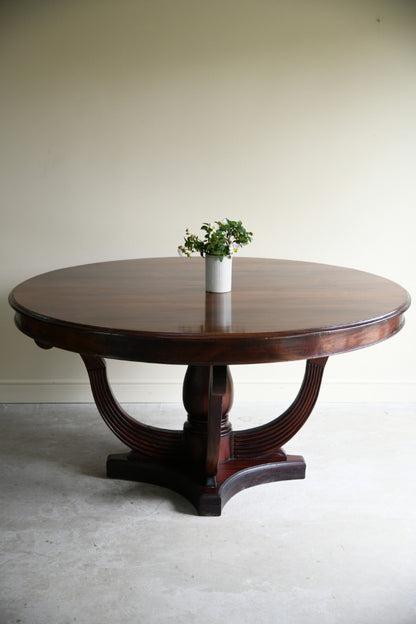 Regency Style Mahogany Round Table