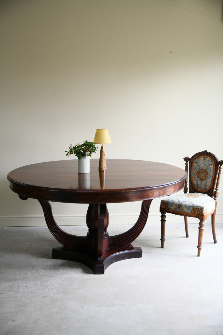 Regency Style Mahogany Round Table