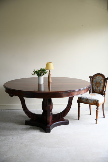 Regency Style Mahogany Round Table