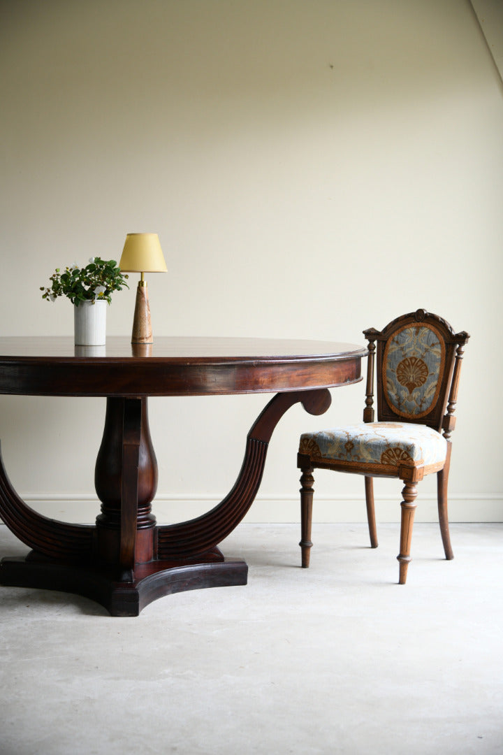 Regency Style Mahogany Round Table
