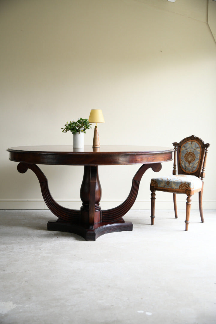 Regency Style Mahogany Round Table