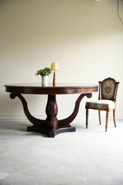 Regency Style Mahogany Round Table
