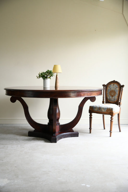 Regency Style Mahogany Round Table