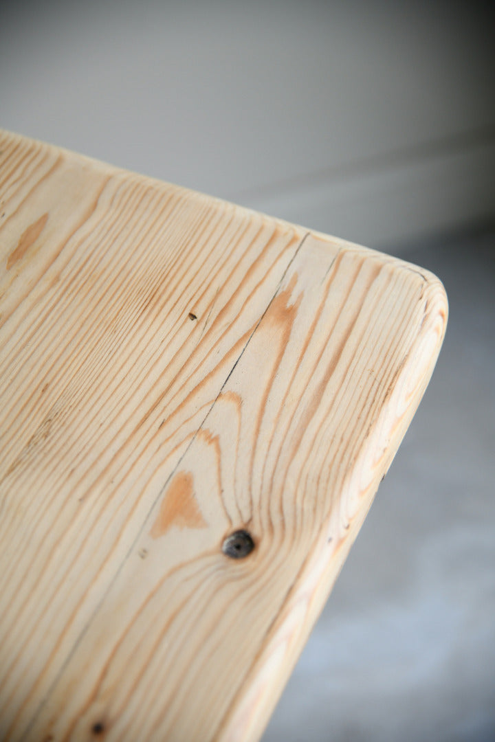 Large Rustic Pine Farmhouse Kitchen Table