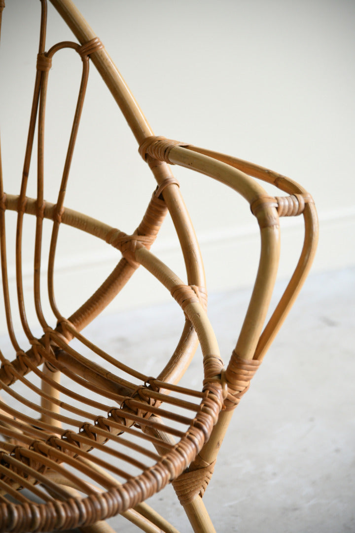 Vintage Bamboo Rocking Chair